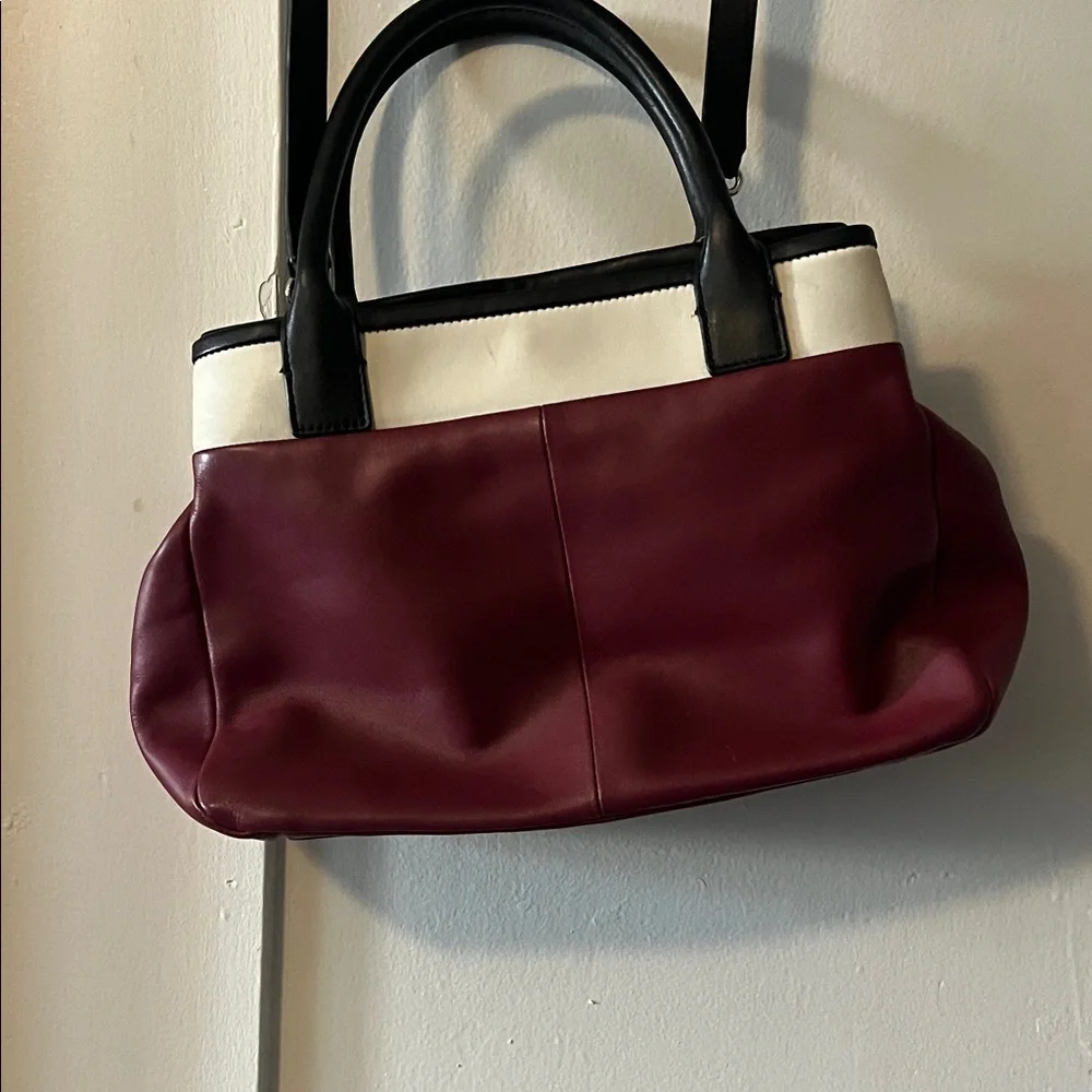Kate Spade Maroon and Black Satchel